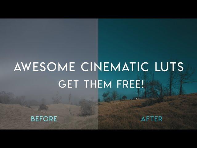 FREE LUTs | Best Cinematic LUTs free | 10 Pack | Download