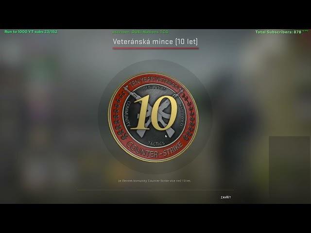 CS:GO 10 Years Veteran coin - Counter-Strike: Global Offensive