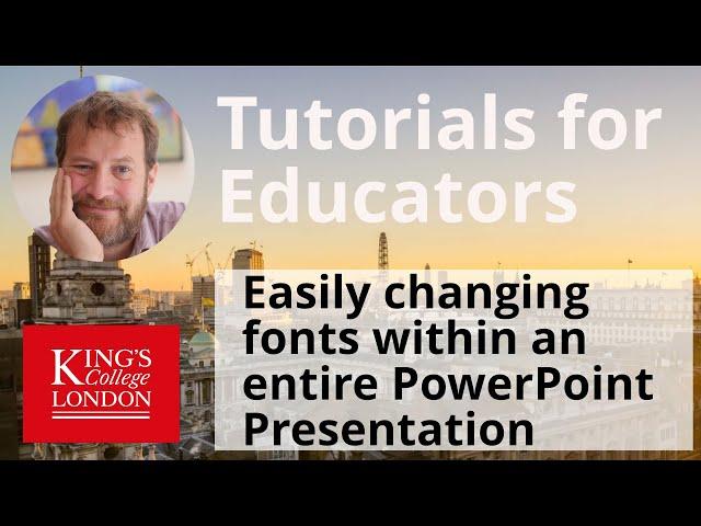 Changing presentation fonts easily in Powerpoint