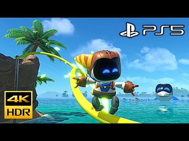 Astro Bot PS5 Part 20 - Ratchet Costume; Turtles In Trash & Frozen Meal Levels! 4K HDR Gameplay