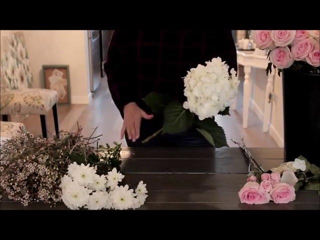 How to Make a Rose and Hydrangea Bridal Bouquet