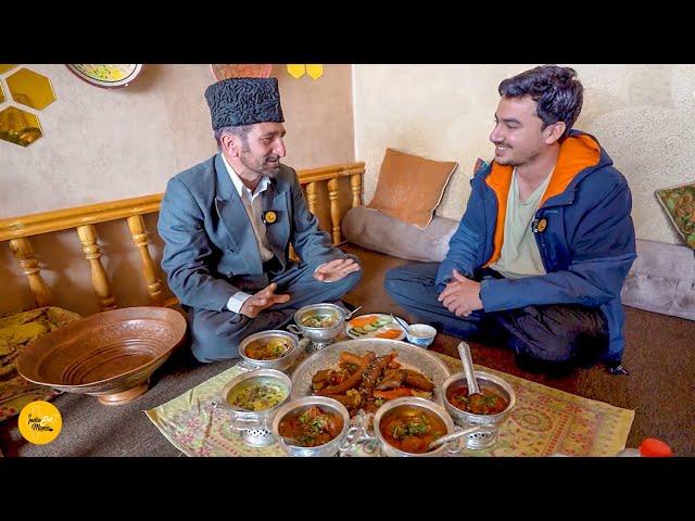 Biggest Kashmiri Wedding Wala Salame Wazwan Thali Making Rs. 850/- Only l Kashmir Food Tour