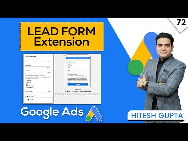 Google Ads Lead Form Extension | How to Add Lead Form Extension in Google Ads | Google Ads Course