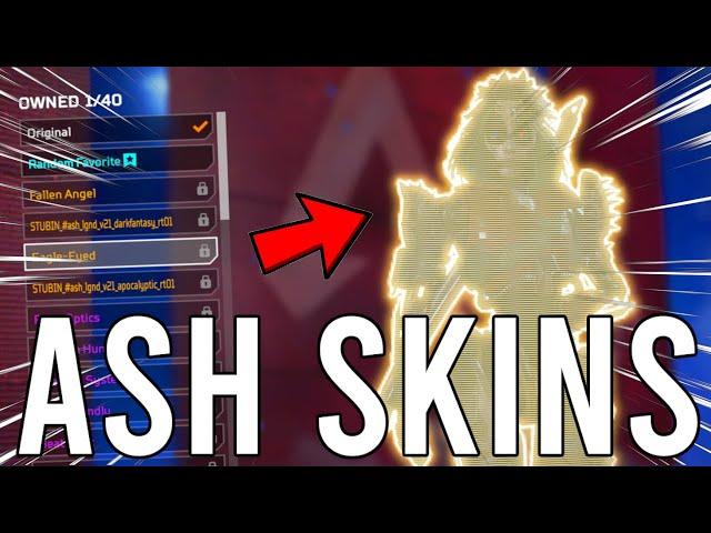 ALL ASH SKINS, ABILITIES, VOICELINES, EMOTES, FINISHERS, BANNERS, AND MORE! - Apex Legends Season 11