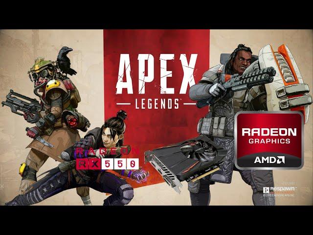 Apex Legends Gameplay PC AMD Radeon RX 550 2GB GDDR5