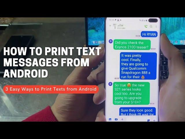 How to Print Text Messages from Android Phone (3 Easy Ways)