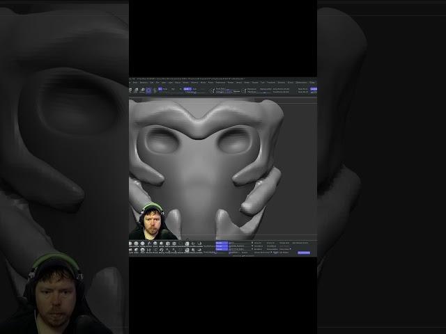 Learning ZBrush 2024: Fun Character Design Blockout Practice - Stream Highlights 6