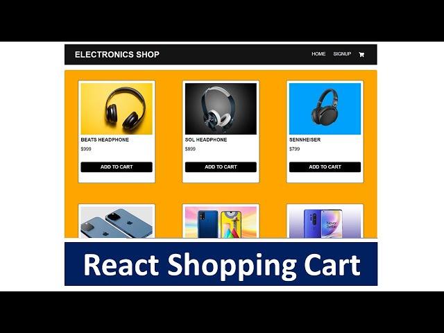 React Shopping Cart in 2022 || Using Hooks and React Router