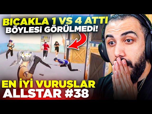 4 KİŞİYE BİRDEN BIÇAK ATTI!! BÖYLESİNİ İLK DEFA GÖRDÜK! EN İYİ VURUŞLAR ALLSTAR #38 | PUBG MOBILE