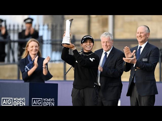 Lydia Ko WINS the AIG Women's Open | Full Prize Presentation