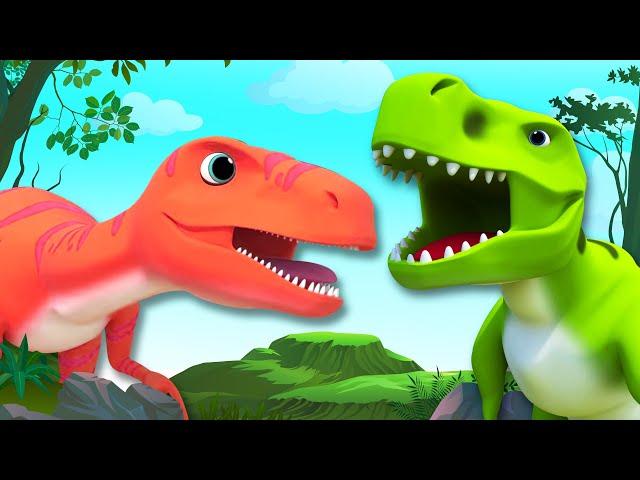 Dinosaur Song For Kids  | 3D Nursery Rhymes For Babies