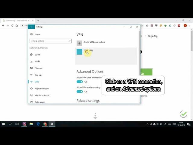 How to add VPN proxy settings - Windows 10