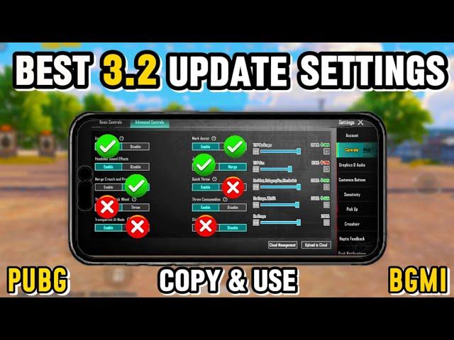PUBG MOBILE NEW UPDATE 3.2 BEST SETTINGS & SENSITIVITY  | THAT CHANGED YOUR GAMEPLAY