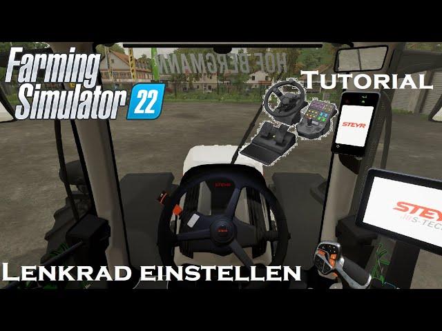 LENKRAD einstellen | Tutorial | DEADZONE | FARMING SIMULTOR22