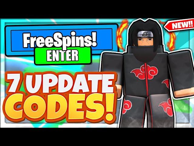 7 NEW SECRET *UPDATE* FREE SPINS CODES In Roblox Shindo Life!