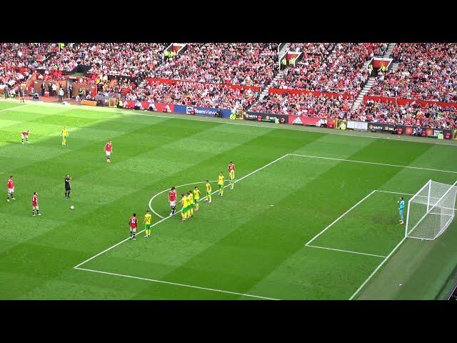 2021/22 EPL: Manchester United 3-2 Norwich - Ronaldo's free kick hat-trick goal