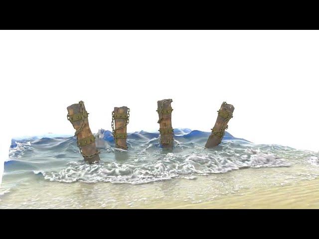 3d Sea beach simulation