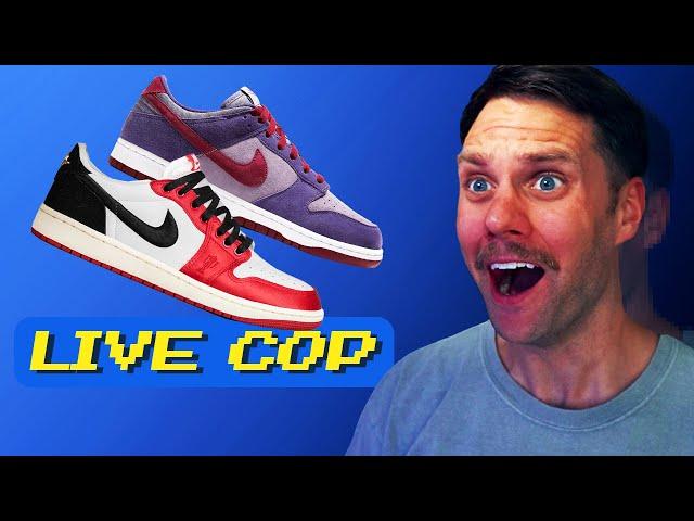 LIVE COP: Air Jordan 1 Low Trophy Room & Nike Dunk Low Plum