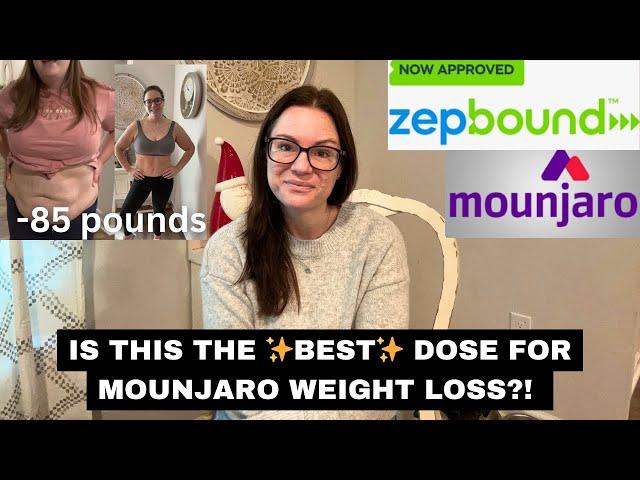 New IS THIS THE BEST DOSE FOR MOUNJARO/ZEPBOUND WEIGHT LOSS?! REAL people data!!