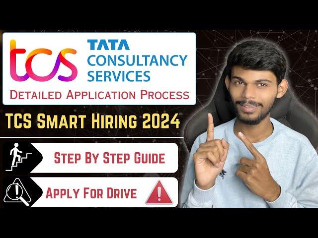 TCS Smart Hiring Application Process 2024 | Apply For Drive