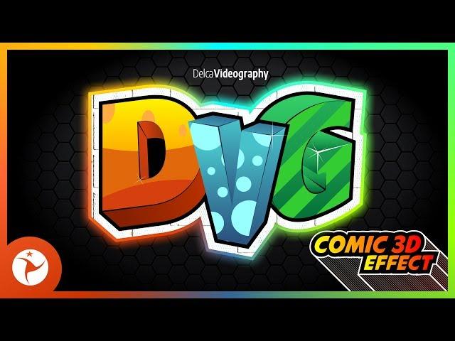 GREAT 3D LETTER LOGO + COMIC EFFECT: COREL DRAW TUTORIAL ️