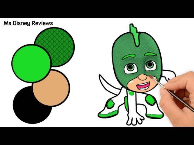 PJ Masks Coloring Pages | Gekko drawing and coloring | Paw Patrol Puzzle