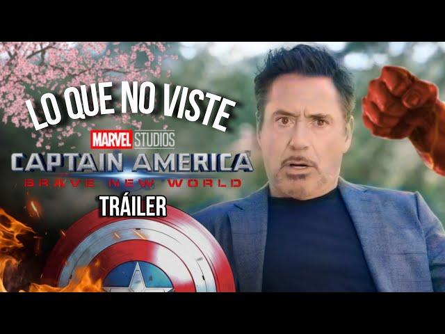 Capitán América Brave New World Tráiler Lo Que No Viste, Curiosidades Referencias por Tony Stark