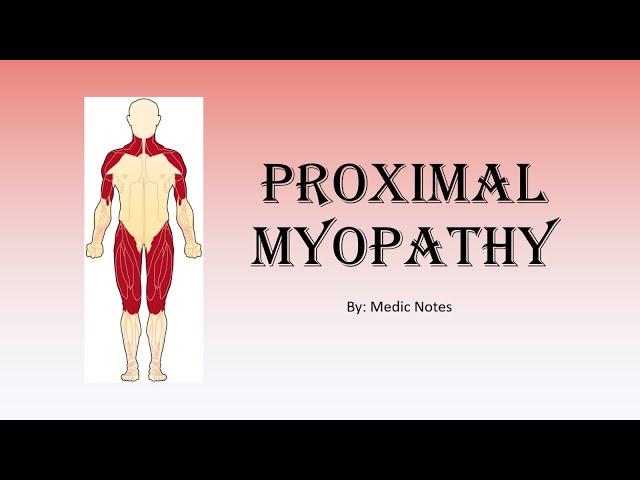 Pathophysiology of proximal myopathy - hyperthyroid, hypothyroid, Cushing's, Addison's disease