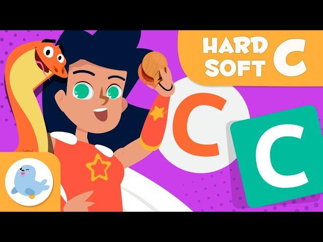 HARD C / SOFT C ‍️ SPELLING AND GRAMMAR for Kids  Superlexia⭐ Episode 11