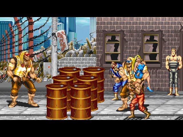 FINAL FIGHT  (ARCADE) ALL BOSS HACK EDITION DAMND GAMEPLAY