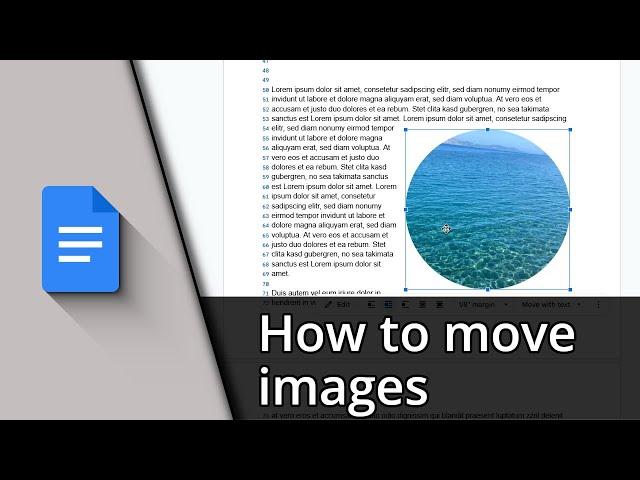 How to move images in Google Docs  Tutorial