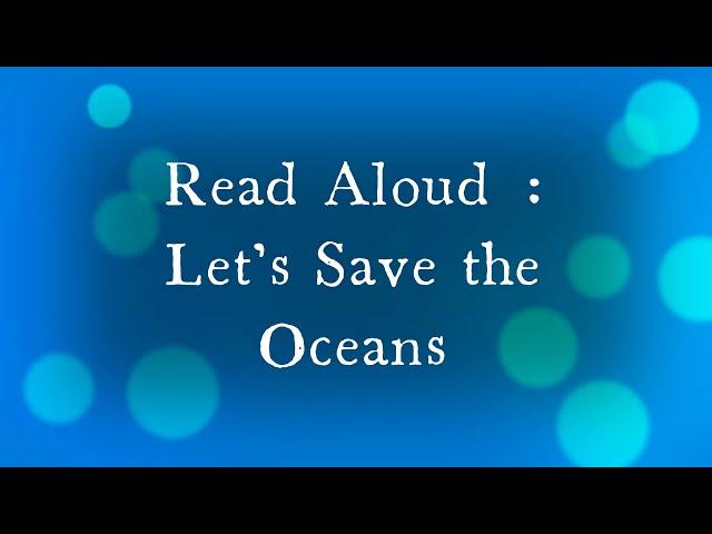 Let's Save the Oceans