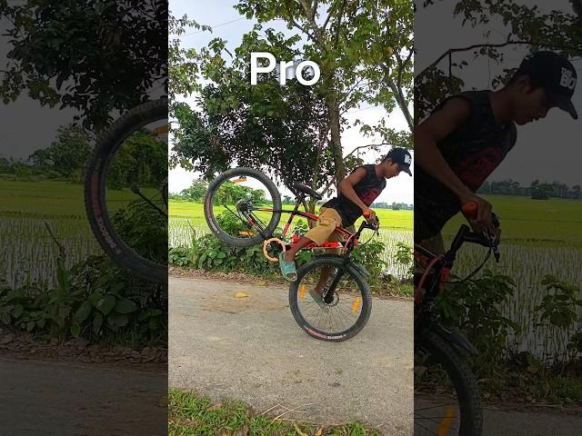 Noob Pro Legend #shorts #cycle #stunt #rider #viral #cyclestunt #trendingshorts #viralvideo #mtb