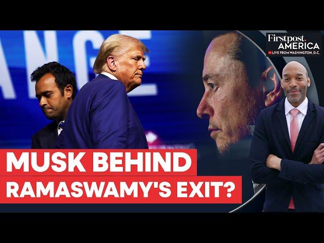 Was Elon Musk Behind Vivek Ramaswamy's Abrupt DOGE Exit? | Firstpost America | N18G