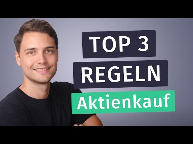 Kenne diese Regeln BEVOR du Aktien kaufst - Investieren in Aktien (Anfänger)