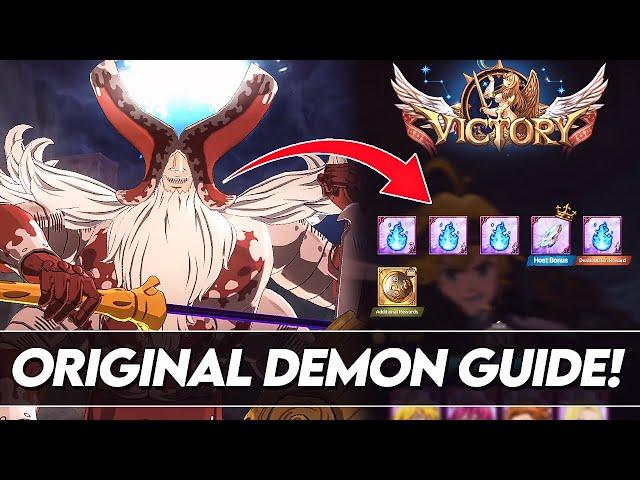 *GLOBAL PLAYERS* How To Clear ORIGINAL DEMON On Hell Difficulty! (7DS Guide) 7DS Grand Cross