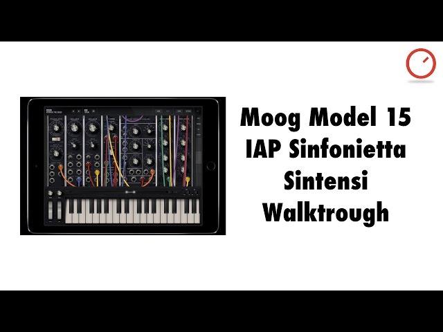 Moog Model 15 Synthesizer IAP: Sinfonietta Sintesi Walkthrough