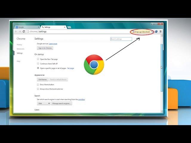 How to allow pop-ups  in Google™ Chrome
