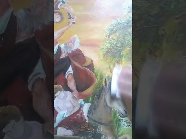 Como limpar uma tela de pintura O.S.T  (óleo sobre tela) que produto usar. ver na descrição