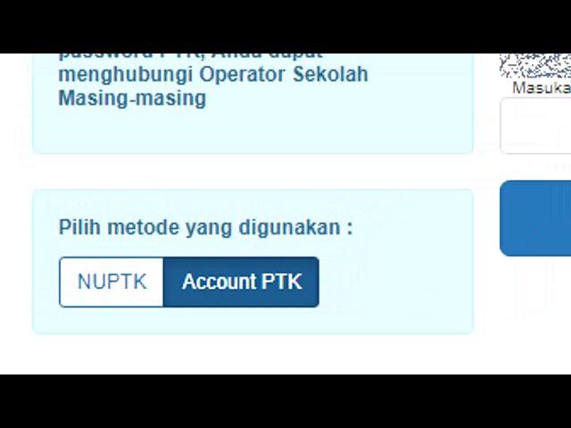 Cara Login Info GTK menggunakan Akun PTK Dapodik