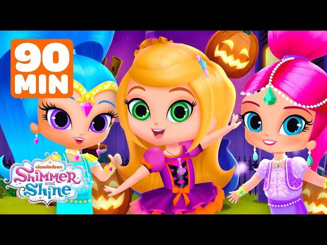 Shimmer & Shine's Spooky Halloween Fun + MORE Adventures | 90 Minute Compilation | Shimmer and Shine