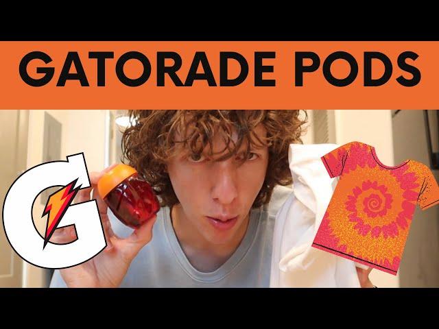 TRYING GATORADE PODS TIE DYE