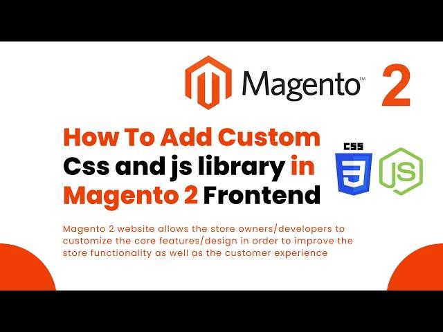 How To Add Custom Css And js in Magento 2 Frontend // magento 2 add external js