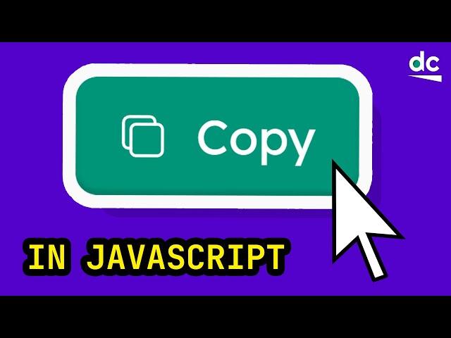 How To EASILY Add a COPY BUTTON to Your Website With HTML, CSS & JS