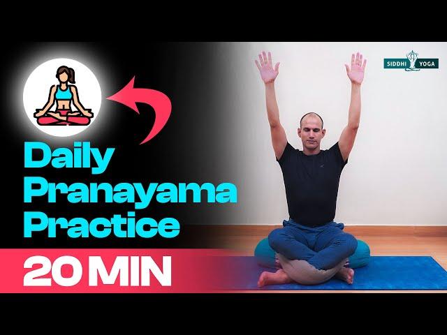 20 Min. Daily Pranayama Practice for Beginners | Pranayama Practice Sequence