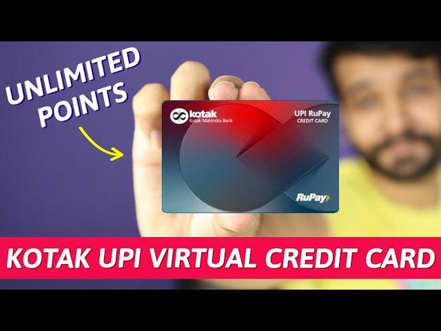 Kotak UPI Credit Card Launched | UNLIMITED POINTS with LIFETIME FREE Card 