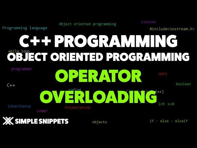 Operator Overloading in C++ Programming | C++ Programming for Beginners