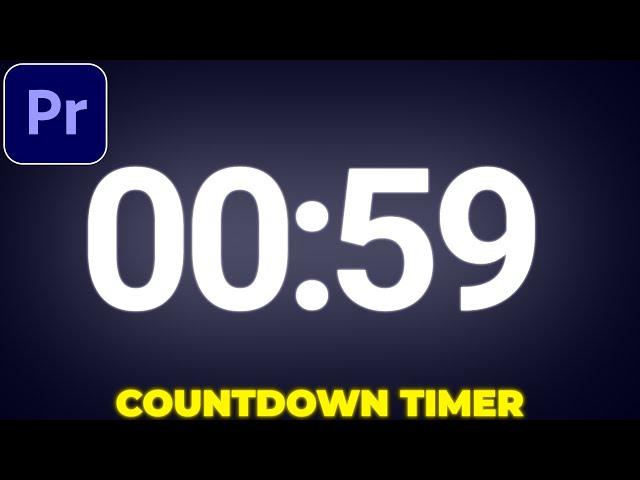 Countdown Timer Tutorial in Premiere Pro