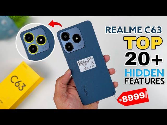 Realme C63 Top 20++ Hidden Features | Realme C63 Amazing Tips & Tricks | Realme C63