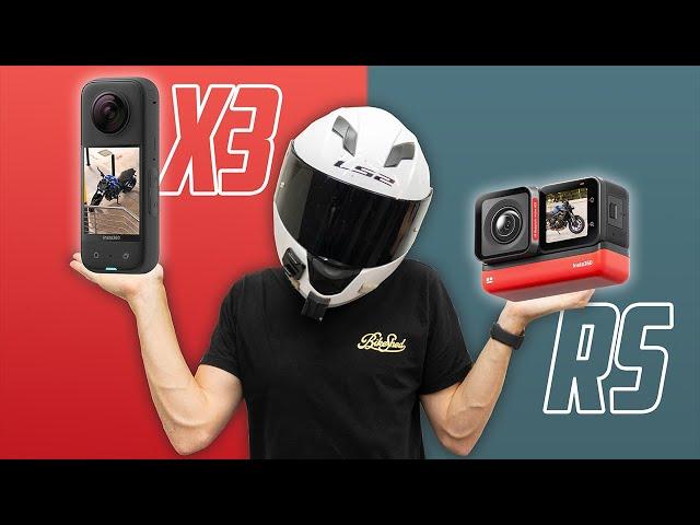 Which Is The Best 360 Camera For Motorcycles? | Insta360 X3 vs One RS